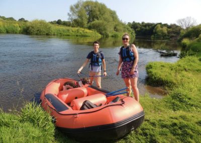Mini-raft & boat hire at Cressage