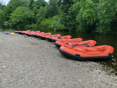 Group trips in our mini rafts Group trips in our mini rafts